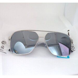 Dot Dash Whizz Unisex‎ Sunglasses - Silver Chrome/Grey